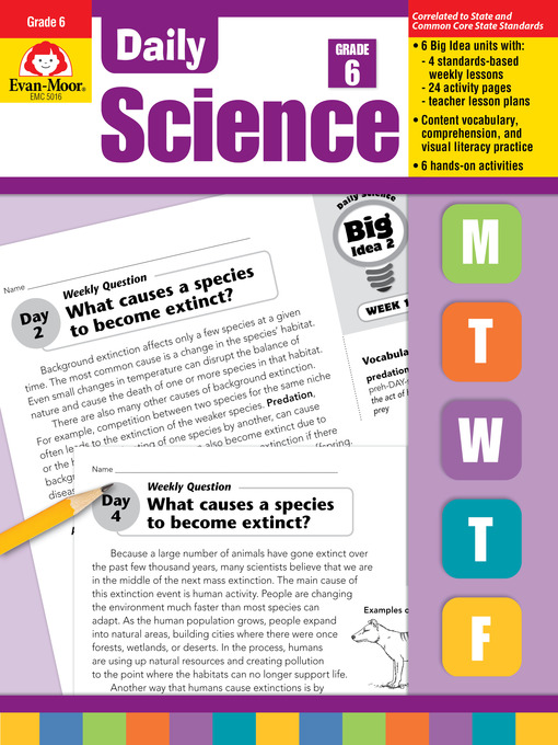 Cover image for Daily Science, Grade 6+